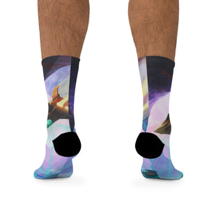 Spaceship City Scan Socks - DROP SOCKS